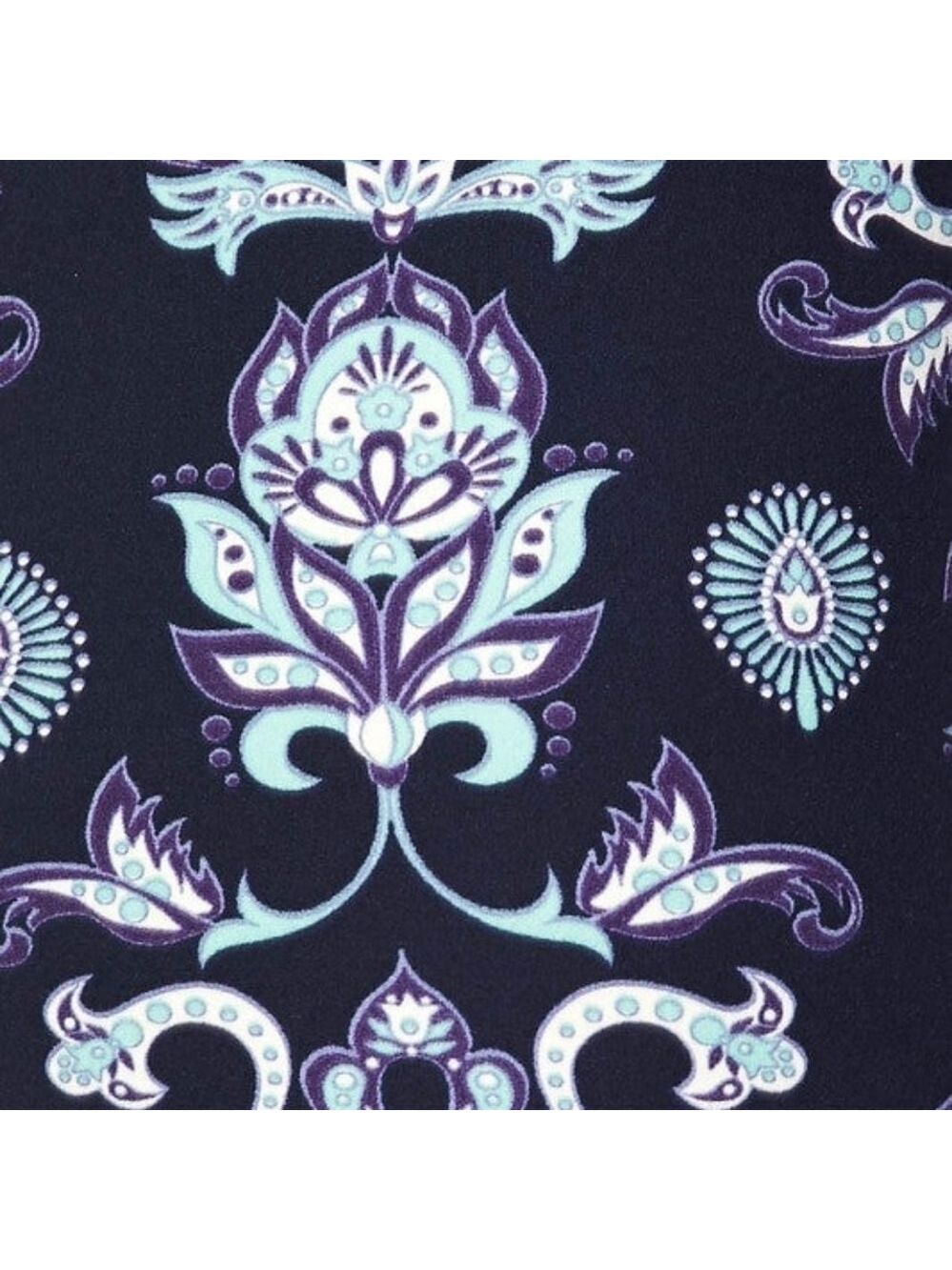 LEGGINGS DEPOT PURPLE Multi Color Floral Print Full length Leggings Size 10 NWT - Picture 3 of 3